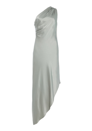 LAPOINTE - Satin One-Shoulder Dress - Blue - US 0 - Moda Operandi