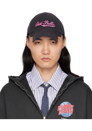 Balenciaga Black 'Ciao Bello' Cap