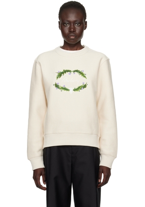Burberry Off-White Thistle Logo Sweatshirt