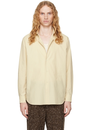 AURALEE Yellow Washed Finx Twill Shirt