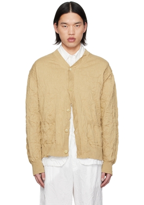 AURALEE Beige Button Cardigan