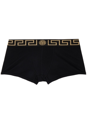 Versace Underwear Black Greca Border Boxers