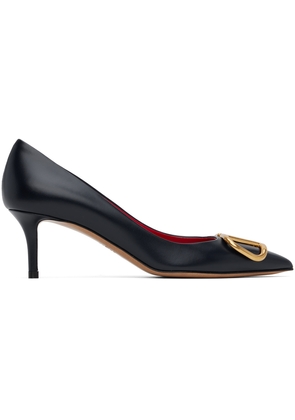 Valentino Garavani Navy VLogo Heels
