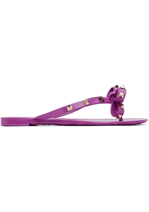 Valentino Garavani Purple Summer Rockstud Sandals