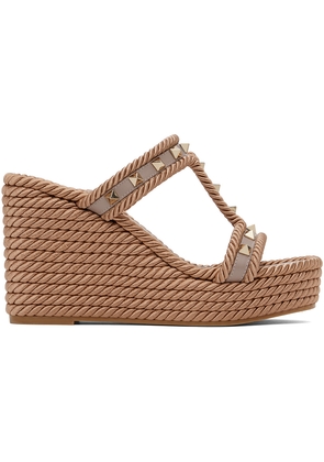 Valentino Garavani Pink Rockstud Heeled Sandals
