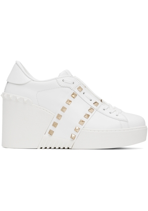 Valentino Garavani White Wedge Sneakers