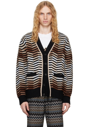 Missoni Brown Macro Zig Zag Cardigan