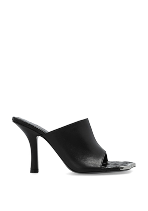 Burberry 80mm Duck High Leather Sandals