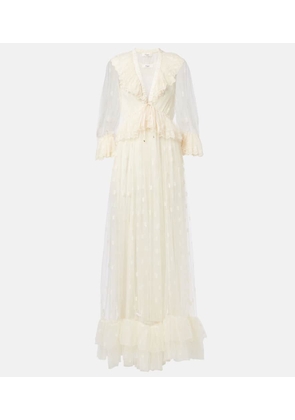 Chloe Embroidered lace maxi dress