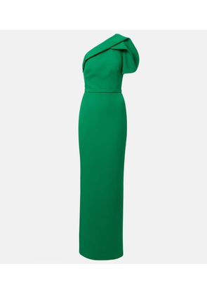 Safiyaa One-shoulder crepe gown