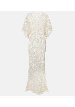Norma Kamali Obie cotton and linen maxi dress