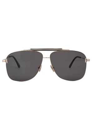Tom Ford Jaden Smoke Navigator Mens Sunglasses FT1017 28A 60