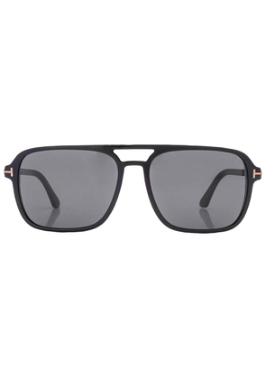 Tom Ford Crosby Smoke Pilot Mens Sunglasses FT0910 01A 59