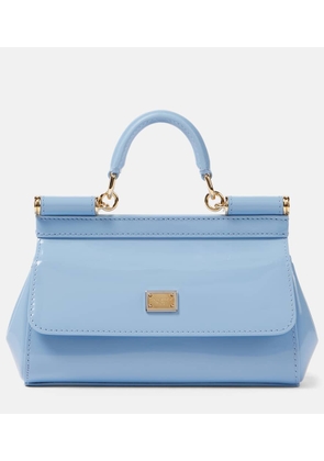 Dolce&Gabbana Sicily Small patent leather tote bag
