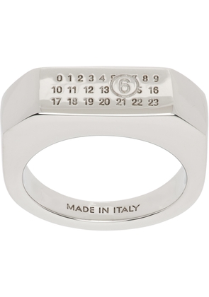 MM6 Maison Margiela Silver Numeric Ring
