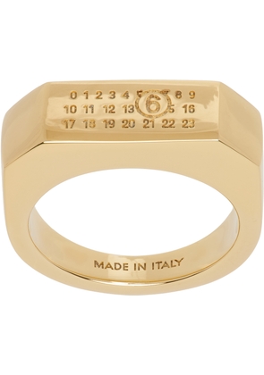 MM6 Maison Margiela Gold Numeric Ring