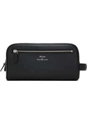 Polo Ralph Lauren Black Leather Travel Pouch
