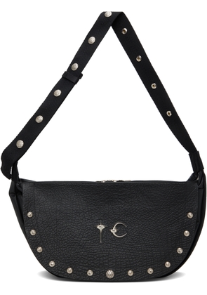 Thug Club Black Full Leather Dragon Messenger Bag