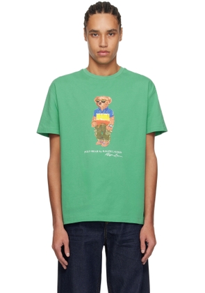 Polo Ralph Lauren Green Classic Fit Polo Bear Jersey T-Shirt