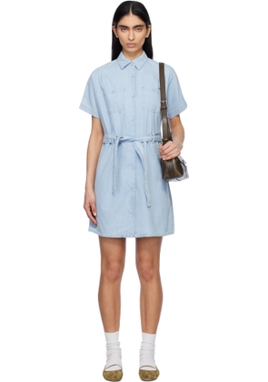 A. P.C. Blue Suzanne Denim Minidress
