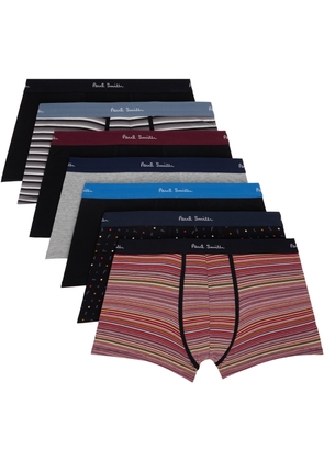 Paul Smith Seven-Pack Multicolor Signature Stripe & Pattern Boxer Briefs