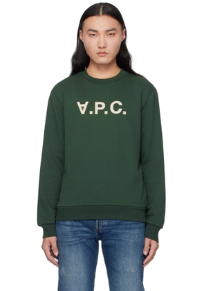 A. P.C. Green Standard Grand 'VPC' Sweatshirt