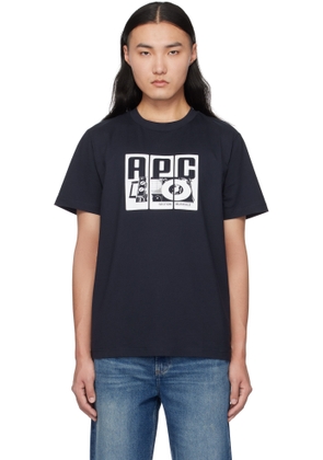 A. P.C. Navy Platine T-shirt
