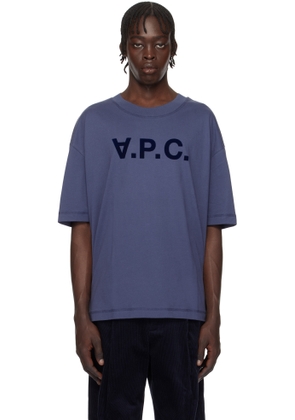 A. P.C. Blue Oversize Grand 'VPC' T-shirt