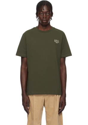 A. P.C. Khaki Standard 'Rue Madame' T-shirt