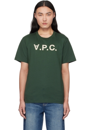 A. P.C. Green Standard Grand 'VPC' T-shirt