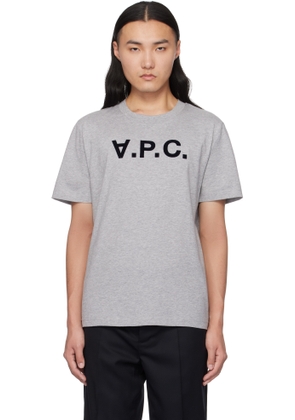 A. P.C. Gray Standard Grand 'VPC' T-shirt