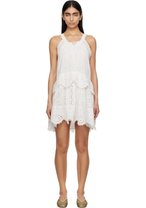 SEA NY White Dahlia Tank Minidress