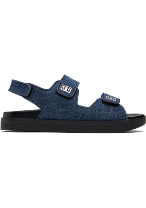 Givenchy Blue 4G Strap Sandals