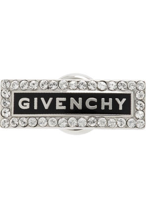 Givenchy Silver & Black ID Single Earring