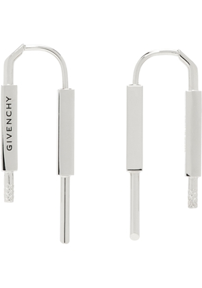 Givenchy Silver U Lock Earrings