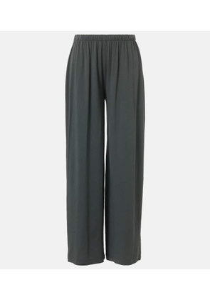 The Row Ukira cotton jersey wide-leg pants
