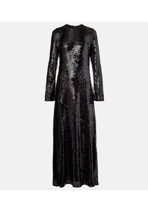 Rotate Sequined maxi dress