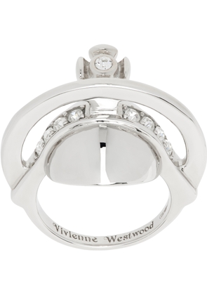 Vivienne Westwood Silver Solid Orb Ring