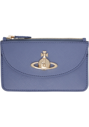 Vivienne Westwood Blue Half Moon Card Holder