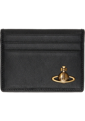 Vivienne Westwood Black Lambskin Man. Card Holder