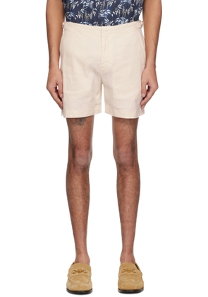 Orlebar Brown Off-White Bulldog Garment Dye Shorts