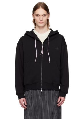 Vivienne Westwood Black Rugged Zip Hoodie
