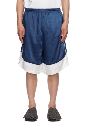 We11done Navy Selldone Track Shorts