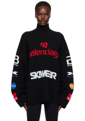 Balenciaga Black Ski Long Sleeve Turtleneck