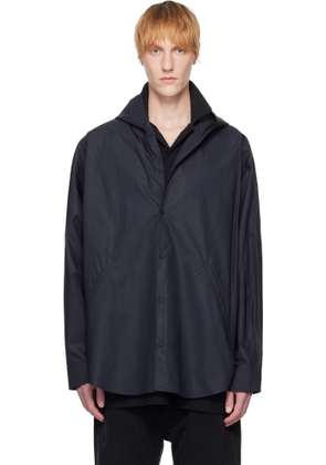 Balenciaga Black Hooded Shirt