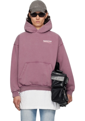Balenciaga Purple Political Campaign Hoodie