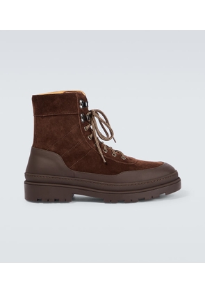 Brunello Cucinelli Suede lace-up boots