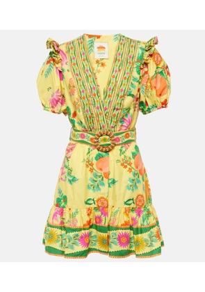 Farm Rio Delicate Fruit Garden cotton minidress