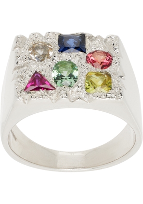 Bleue Burnham Silver Cottage Rose Garden Ring
