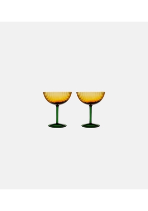 La DoubleJ Set of 2 champagne coupe glasses